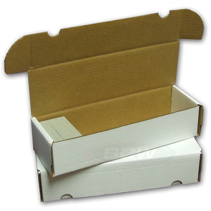 2 BCW 5000 Count Trading Card Storage Boxes (Full Lid)