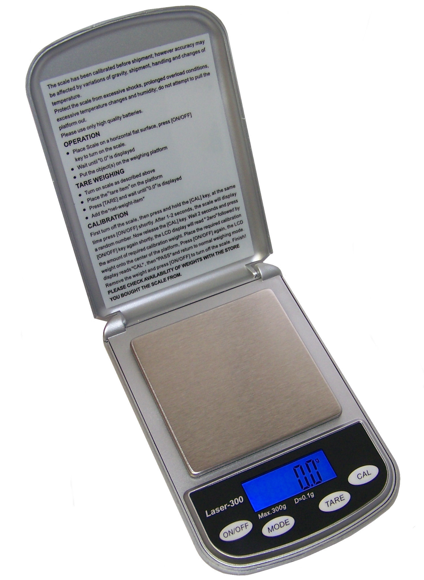 Superior Balance Laser-300 Professional Digital Pocket Scale (300 x .1 g)