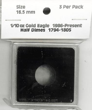 Intercept Shield 2X2 Holders 16.5mm (Half Dimes, 1/10th oz AGEs/APEs)