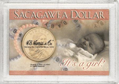 HE Harris Sacagawea Frosty Case - It's a Girl!, 2x3