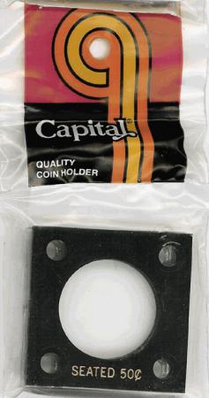 Capital Holder - Seated Half Dollar, 2x2