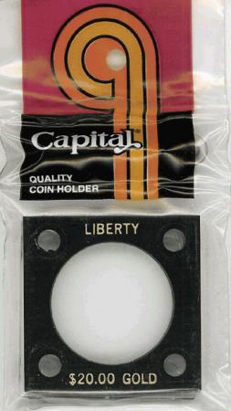 Capital Holder - Liberty $20 Gold, 2x2