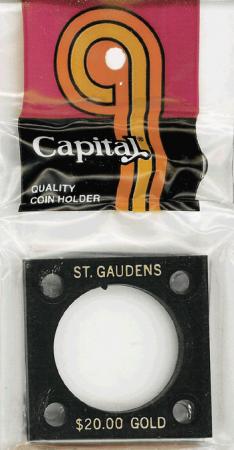 Capital Holder - St. Gaudens $20 Gold, 2x2