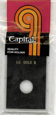 Capital Holder - Large Gold Dollar, 2x3