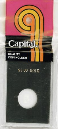 Capital Holder - $3 Gold, 2x3