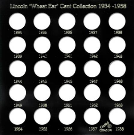 Capital Holder - Lincoln Wheat Ear Cents 1934-1958