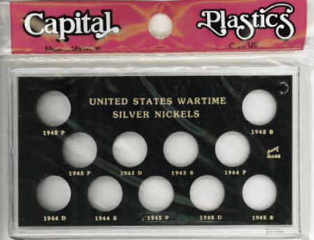 Capital Holder - Wartime Silver Nickels 1942-1945 (Meteor)