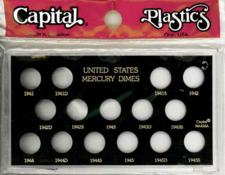 Capital Holder - Mercury Dimes 1941-1945s (Meteor)