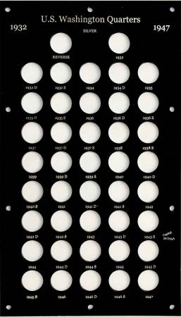 Capital Holder - Washington Quarters 1932-1947