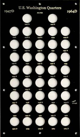 Capital Holder - Washington Quarters 1947-1964D