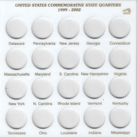 Capital Holder - State Quarters 1999-2002