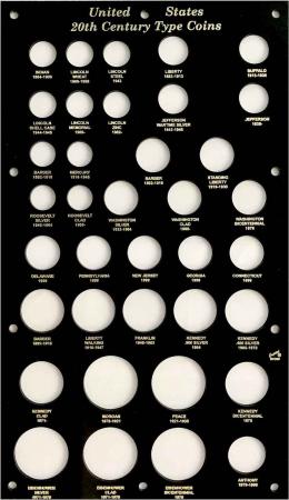 Capital Holder - 20th Century Type Coins, 8x14