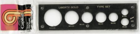 Capital Holder - Liberty Gold Type Set (20, 10, 5, 3, 2.50, Lg $ & Sm $)