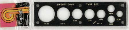 Capital Holder - Liberty Gold Type Set (20, 10, 5, 3, 2.50, Type I, II, & III)