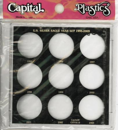 Capital Holder - Silver Eagle Year Set 1995-2003