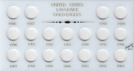 Capital Holder - 1/10 Ounce Gold Eagles 1986-2003