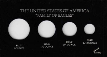 Capital Holder - Gold Eagles (50, 25, 10, 5), Meteor