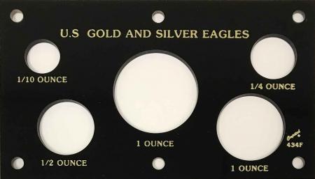 Capital Holder - Gold & Silver Eagles (5 Holes)