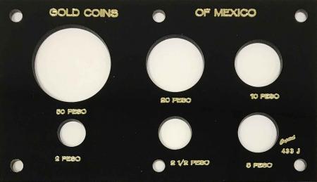 Capital Holder - Gold Coins of Mexico (50, 20, 10, 5, 2.5, 2 Peso)