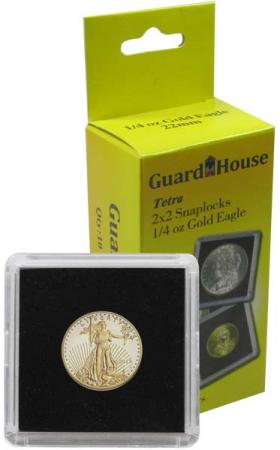 Guardhouse Tetra 2x2 Snaplocks -- 1/4 oz Gold Eagle Size -- Pack of 10