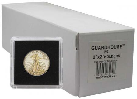 Guardhouse Tetra 2x2 Snaplocks -- 1/2 oz Gold Eagle Size -- Box of 25 -- Box of 25