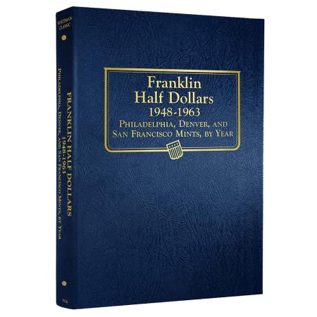 Whitman Album Franklin Half Dollars 1948-1963