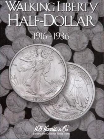 HE Harris Folder 2693: Walking Liberty Half Dollars No. 1, 1916-1936