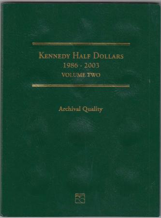 Littleton Folder LCF08: Kennedy Half Dollars, 1986-2003