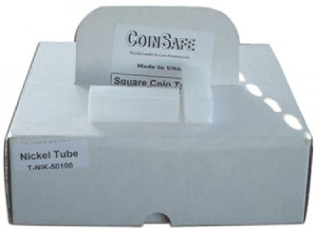 Coin Safe T NIK Square Tubes Nickel Size