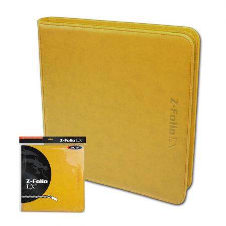 BCW Trading/Gaming Card 12-Pocket Z-Folio LX Album -- Yellow