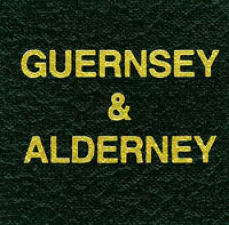 Scott Specialty Series Green Binder Label: Guernsey & Alderney