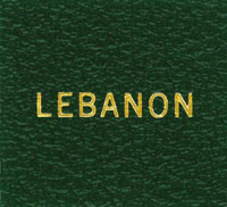 Scott Specialty Series Green Binder Label: Lebanon