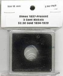 Intercept Shield 2X2 Holders 18mm (3CN, Dimes, $2.50 Gold)