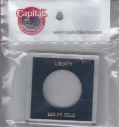Capital Holder - Liberty $20 Gold, 2.5x2.5