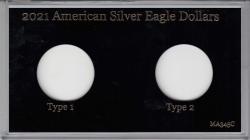 Capital Holder - 2021 American Silver Eagle Dollars (Type 1 and 2) (Meteor)