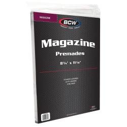 BCW Magazine Premade Bags and Boards