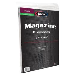 BCW Magazine Premade Bags and Boards (Resealable)