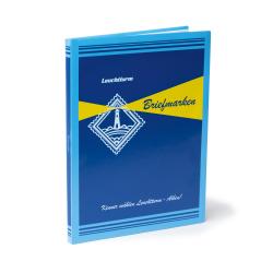 Lighthouse Basic Stockbook -- 9 x 12 -- 16 White Pages -- Retro Design