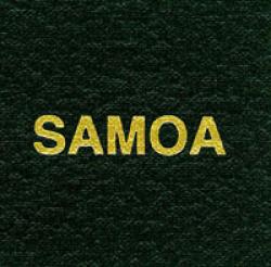 Scott Specialty Series Green Binder Label: Samoa